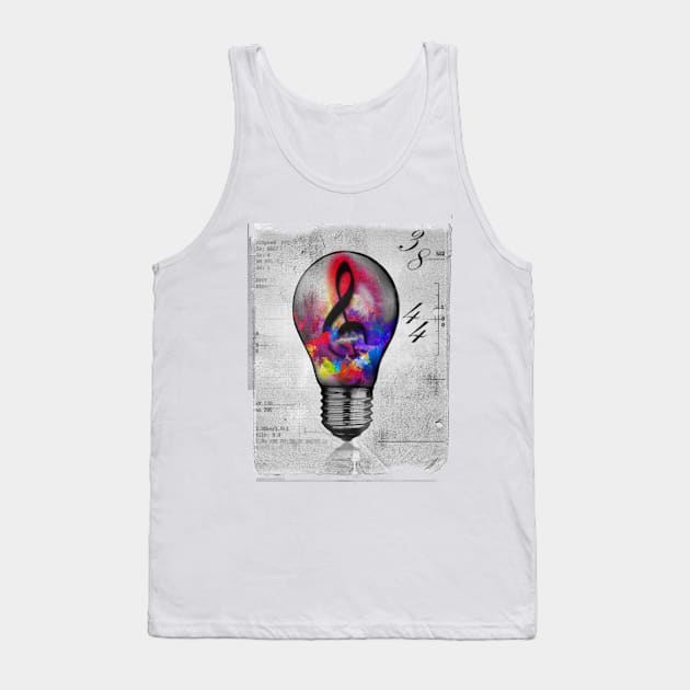 Light Bulb Tune Moment Tank Top by roshymun